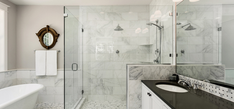 bathroom shower door installation in Saranap